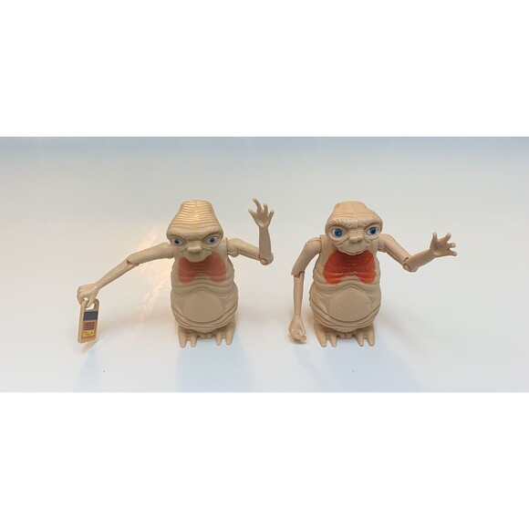 Vintage 1980's‎ E.T. Small Figurines 4" Tall Neck Extending Tablet Set Of 2 - Picture 1 of 6